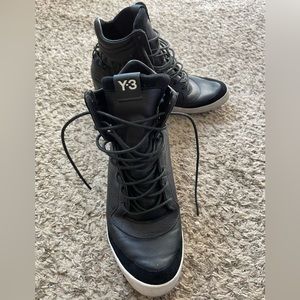 Y-3 Adidas Summer Nicke Black Hidden Heel Sneakers Size 7.5 women